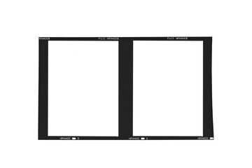 Canvas Print - film frame border strip analog png 35mm negative