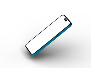 Poster - Mockup - Smartphone frame less blank screen. Mockup generic device. 3d