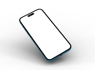 Aufkleber - Mockup - smartphone  With Blank Screen in 3d