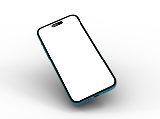 Poster - Mockup - Smartphone frame less blank screen. Mockup generic device. 3d