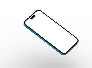 Poster - Mockup - Smartphone frameless blank screen mockup