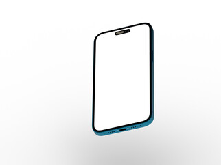 Poster - smartphone  With Blank Screen in 3d