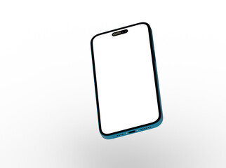Poster - Smartphone frame less blank screen. Mockup generic device.