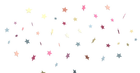 The XMAS stars are a colorful addition to any festive decoration, with a stars background that features sparkle lights confetti falling.