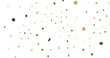 © vegefox.com - XMAS A gray whirlwind of golden snowflakes and stars. New (PNG transparent)