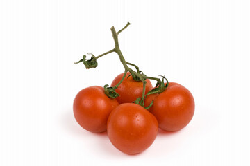 Sticker - bunch of tomatoes on a twig, isolated