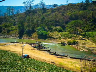 Ruma, Bandarban, Bangladesh. Most beautiful tourist place. Hill nature Background. 