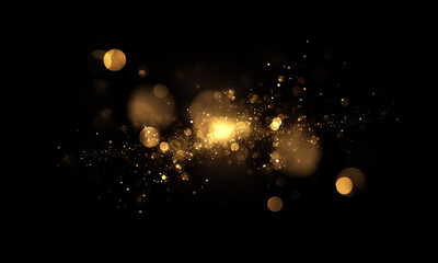 Wall Mural - bokeh effect on transparent background