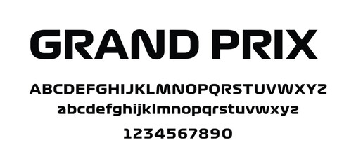 sport modern formula grand prix race italic alphabet font icon logo sign symbol typography urban sty