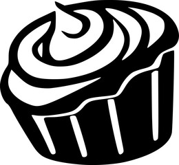 Sticker - black cake icon