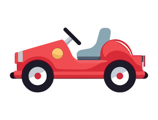 Poster - cartoon convertible red car