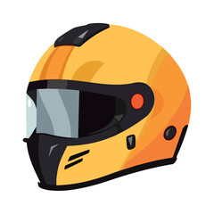 Poster - yellow sports helmet design