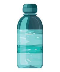 Sticker - Transparent plastic bottle with purified water icon