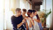 © MVD Merwe/peopleimages.com - Happy, love and family in their new home, moving and loving with embrace, laughing and cheerful together. Parents, mother and father with kids, children and siblings in an apartment and milestone