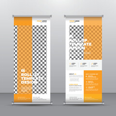 Eye-catchy and Professional Corporate Roll Up Banner Template. It’s suitable for any project purpose.