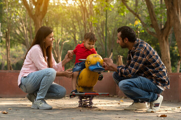 Indian Family in the park 