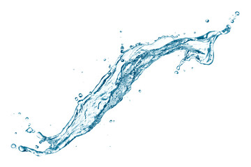 flowing water splash isolated