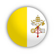 Flaga Watykanu Przycisk