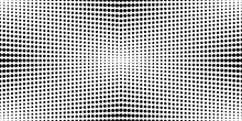 Poka Dots Halftone Seamless Pattern. Abstract Graphic Vector Background With Poka Circles. Fun Wallpaper With Monochrome Confetti. Modern Simple Geometric Pop Art Backdrop. Optical Illusion