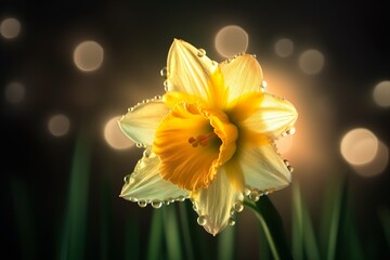 Wall Mural - Amazing and attractive image of daffodil AI-Generated