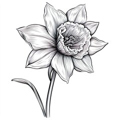 Wall Mural - Amazing and attractive image of daffodil AI-Generated