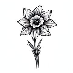 Wall Mural - Amazing and attractive image of daffodil AI-Generated