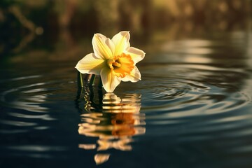 Wall Mural - Amazing and attractive image of daffodil AI-Generated
