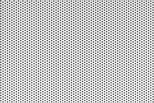 Metal Grid Background With Black Holes, White Pattern Backdrop With Dots In A Grid