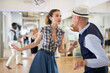© caftor - Pair dancing lindy hop during rehearsal