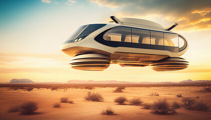 Electric flying transportation vehicle future public  peoplemover mobility technology