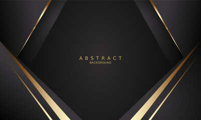  black luxury premium background and gold line.
