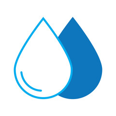 Wall Mural - water drop logo