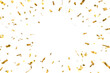 3D gold confetti that floats down to celebrate