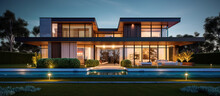 Luxury Modern House, AI Generated Image