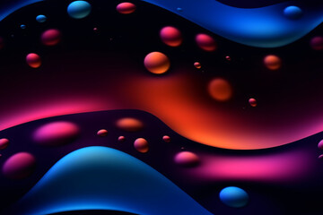 Wall Mural - Trendy Liquid Bubble Pattern. Ai generative