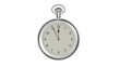 © Artem - Silver vintage pocket watch isolated on transparent background. Clock concept. 3D render