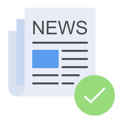 Sticker - Correct News Icon