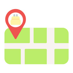 Sticker - birthday location icon