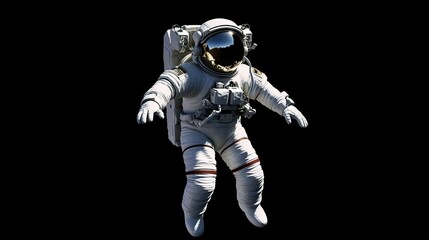 Wall Mural - An astronaut during a spaceflight in outer space. Generative AI