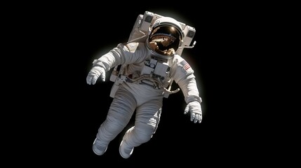 Wall Mural - An astronaut during a spaceflight in outer space. Generative AI