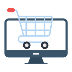 Sticker - Online Cart Icon