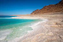 The Dead Sea Has An Amazing Color Of Water - It Can Be Seen Well From A Distance.