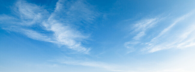 Wall Mural - blue sky with white cloud landscape background
