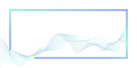 abstract frame with luminous wave for banner, presentation, template, web design, wallpaper. modern 