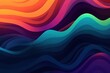 Wavew Painting with Rainbow Colors
