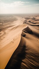 A view of the desert from a plane. Generative AI image.