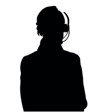 Call Center, Operator, Girl, Silhouette, Office, Calls, Technical Support, Help
