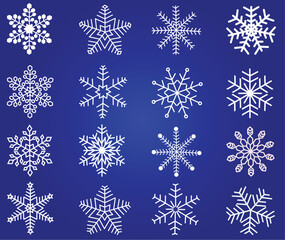 Poster - Snowflakes vector