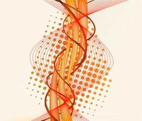 Sticker - Abstract art  design background vector illustrat