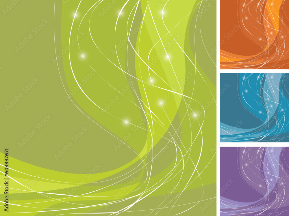 Swoosh Design with lines and sparkling stars. Easy-edit layered file is ...